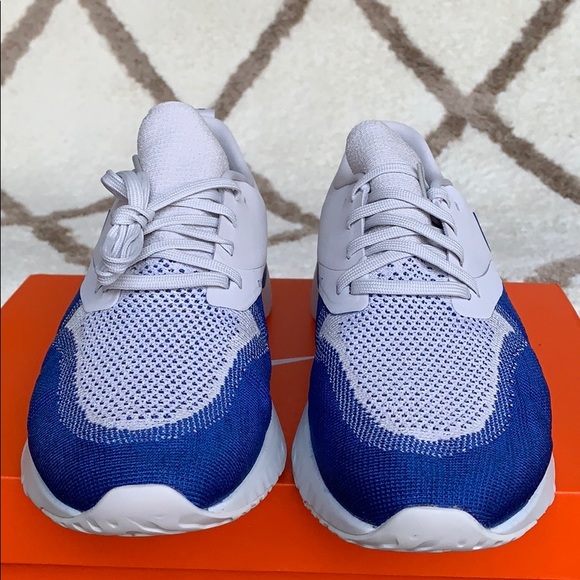 •NIKE ODYSSEY REACT 2 FLYKNIT VAST GREY/GAME ROYAL - Picture 10 of 16